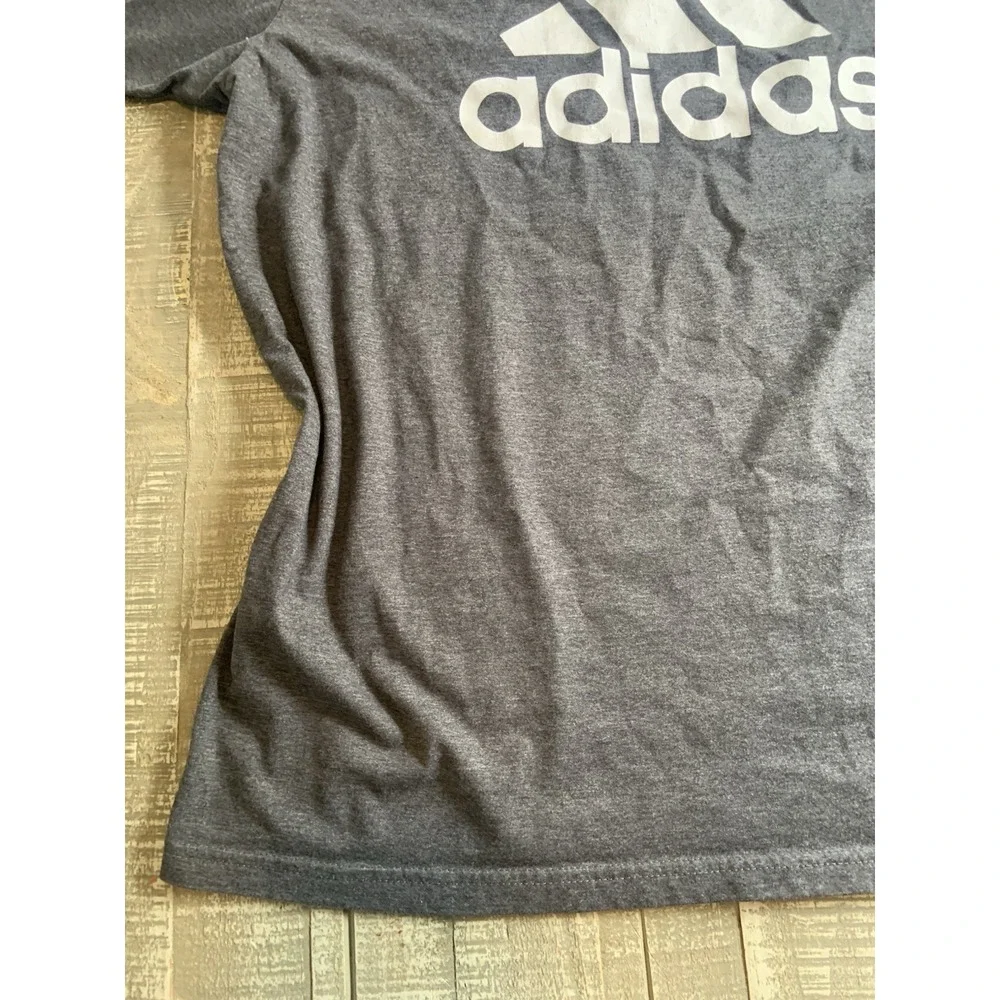 Adidas Golf T-Shirt Size 2XL Gray Polyester Cotton Tee‎ Short Sleeve